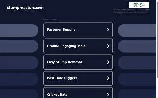 Stump Masters website