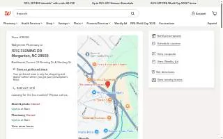 Walgreens Pharmacy of Morganton website