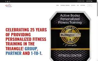 Active Bodez personalized fitness training website