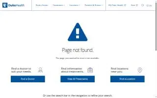 Duke Eye Center Arringdon website