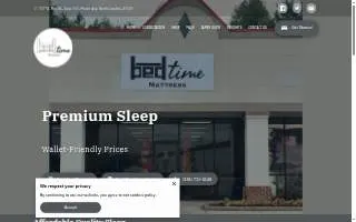 Bedtime Mattress website