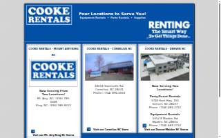 Cooke Rentals of Mount Airy NC - Special Events