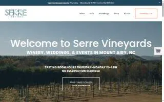 Serre Vineyards website
