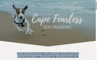 Cape Fearless Dog Training of Murraysville website
