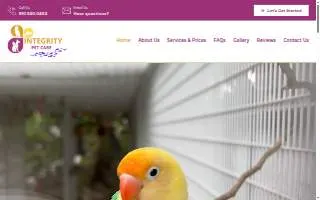 Integrity Pet Care website