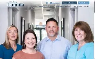 Lumina Chiropractic website