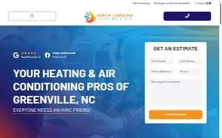 NC Heating & Air website