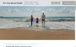 Port City Mental Health, PLLC website
