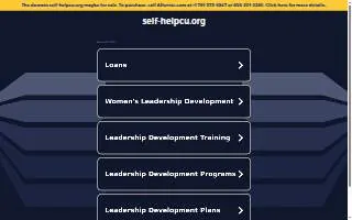 Self-Help Credit Union of Murraysville website