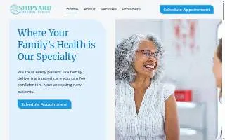 Shipyard Medical Center website