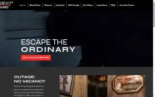 The Exit Games | Escape Room Wilmington website
