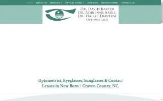 Baxter Eye Care website