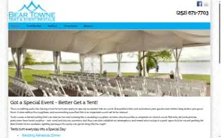Bear Towne Tents website