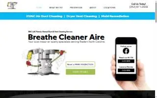 Breathe Cleaner Aire website
