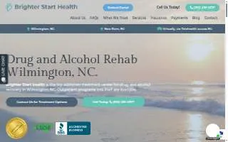 Brighter Start Health - New Bern Addiction and Mental Health Treatment Center website