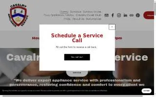 Cavalry Appliance Service website