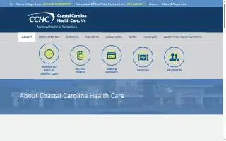 Coastal Carolina Health Care website