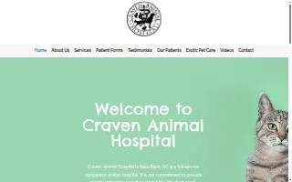 Craven Animal Hospital website