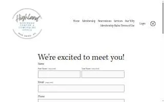 Highland Business Center & Coworking Space website