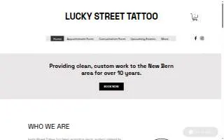 Lucky Street Tattoo website
