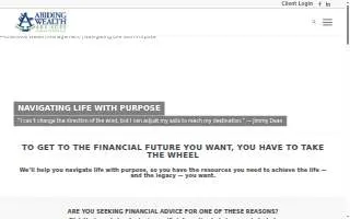 Abiding Wealth Advisors website