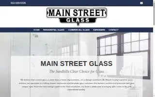 Main Street Glass of Pinehurst website