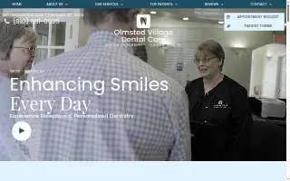 Olmsted Village Dental Care website