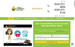 A1 Bed Bug Exterminator Raleigh website