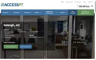Access Physical Therapy & Wellness of Raleigh website