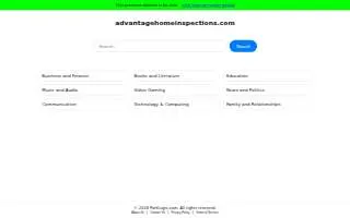 Advantage Home Inspection of Raleigh website