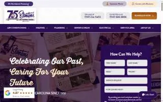 Blanton's Air, Plumbing & Electric of Raleigh website