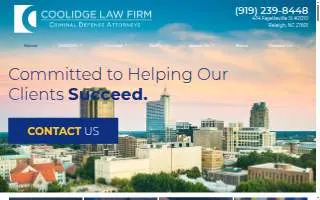 Coolidge Law Firm of Raleigh website