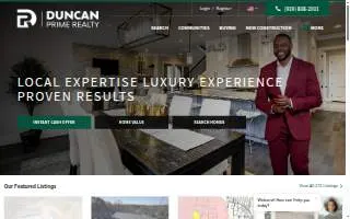 Duncan Prime Realty at Compass - Raleigh NC website