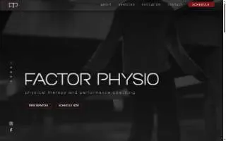 Factor Physio website