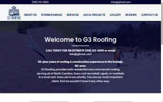 G3 Roofing website