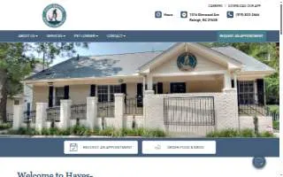 Hayes Barton Animal Hospital website