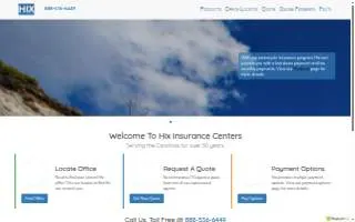 Hix Insurance Center Raleigh website