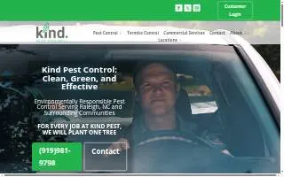 Kind Pest Control of Raleigh website