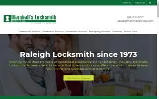 Marshall's Locksmith Service Inc of Raleigh website