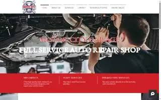 Motor City Garage of Raleigh website