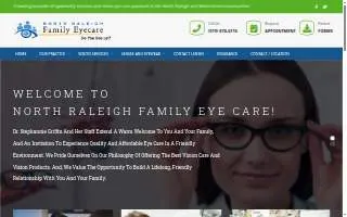 North Raleigh Family Eyecare website