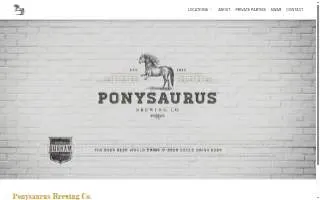 Ponysaurus Brewing Co. website