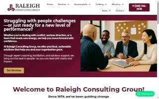 Raleigh Consulting Group website