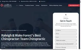 Team Chiropractic and Sports Medicine Center website