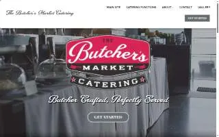 The Butcher's Market Catering website