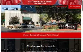 The Car Place website