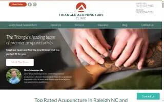 Triangle Acupuncture Clinic, LLC of Raleigh website