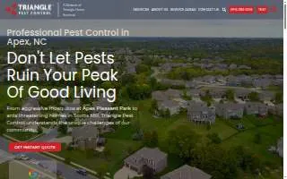 Triangle Pest Control of Raleigh website