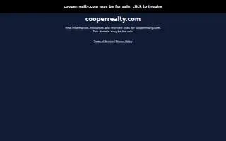 Cooper & Associates Real Estate website