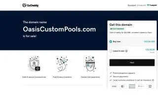 Oasis Custom Pools and Yardscapes of Rocky Mount website